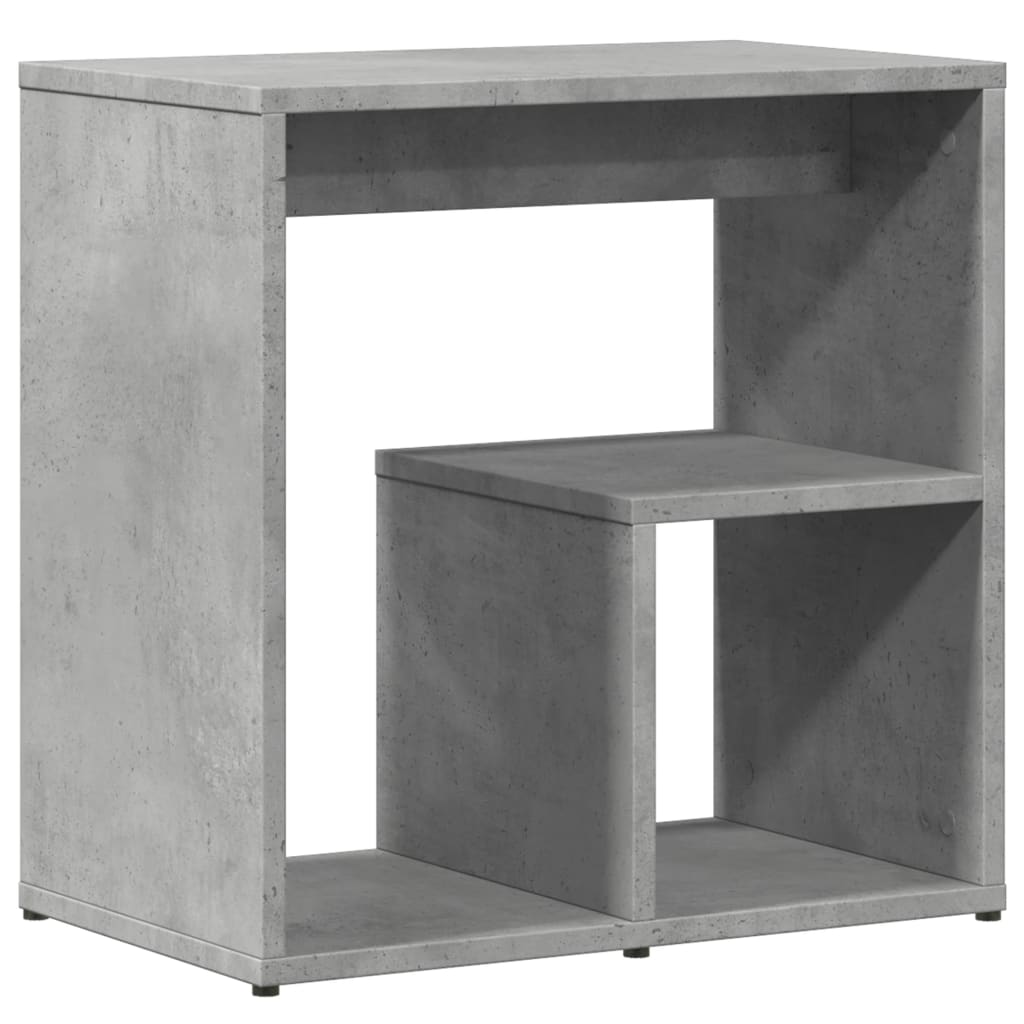 Tables d'appoint 2 pcs gris béton 50x30x50 cm bois d'ingénierie - XIOS