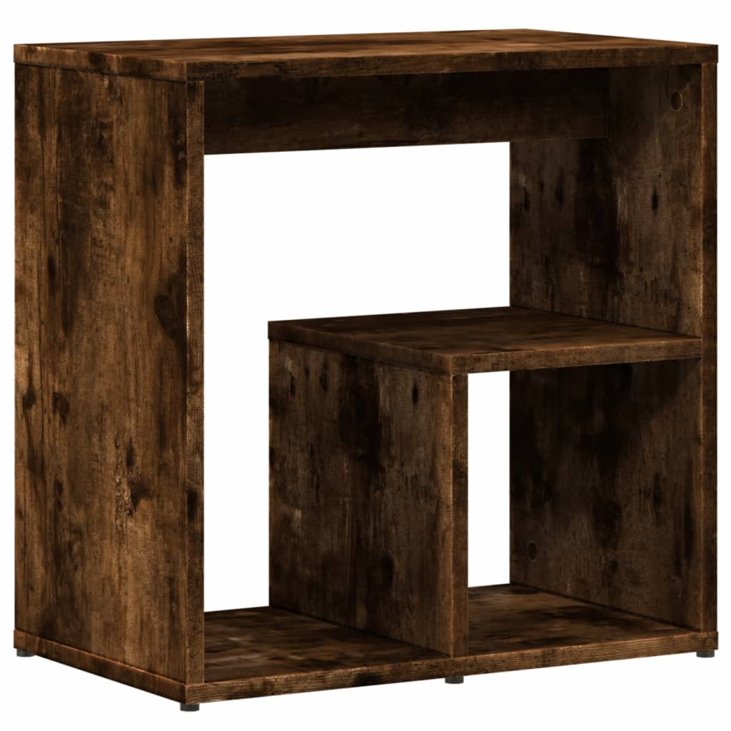 Tables d'appoint 2 pcs chêne fumé 50x30x50 cm bois d'ingénierie - XIOS