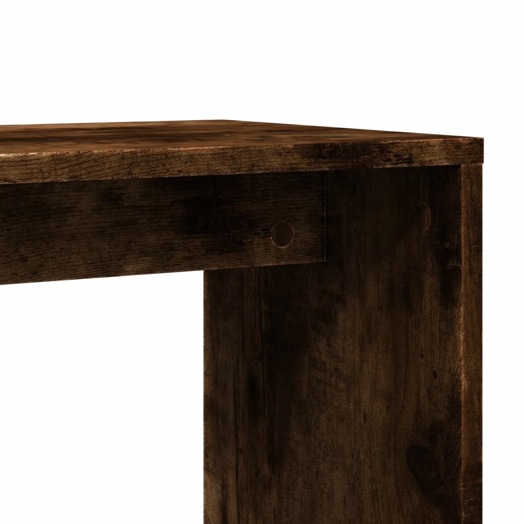 Tables d'appoint 2 pcs chêne fumé 50x30x50 cm bois d'ingénierie - XIOS