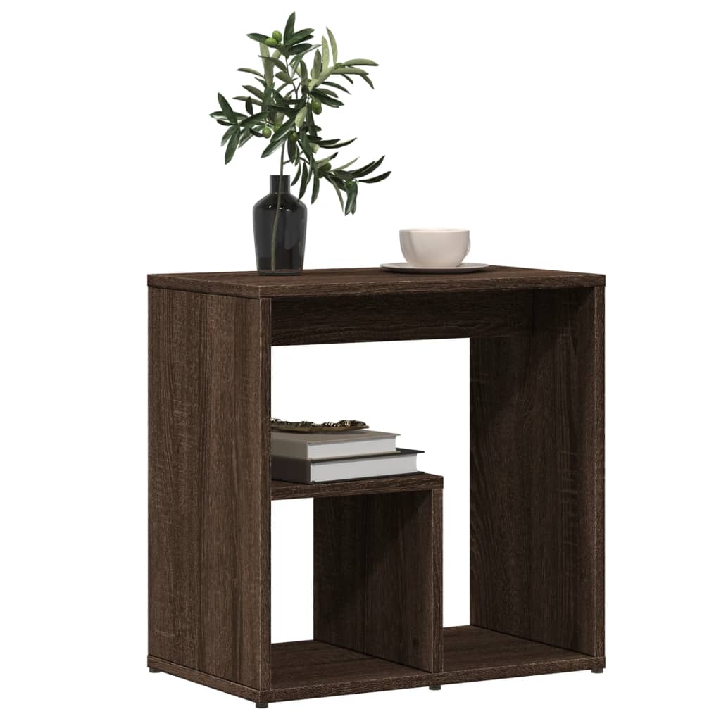 Tables d'appoint 2 pcs chêne marron 50x30x50 cm bois ingénierie - XIOS