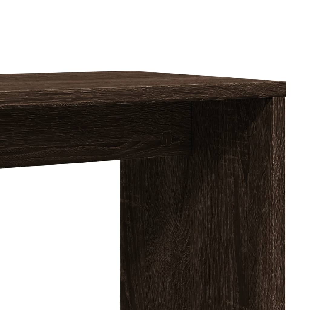 Tables d'appoint 2 pcs chêne marron 50x30x50 cm bois ingénierie - XIOS