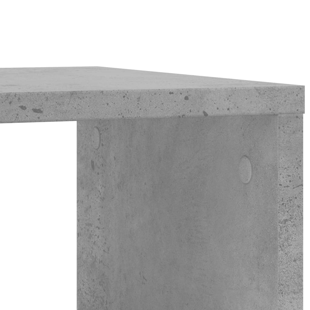 Table d'appoint avec roues gris béton bois d'ingénierie - XIOS