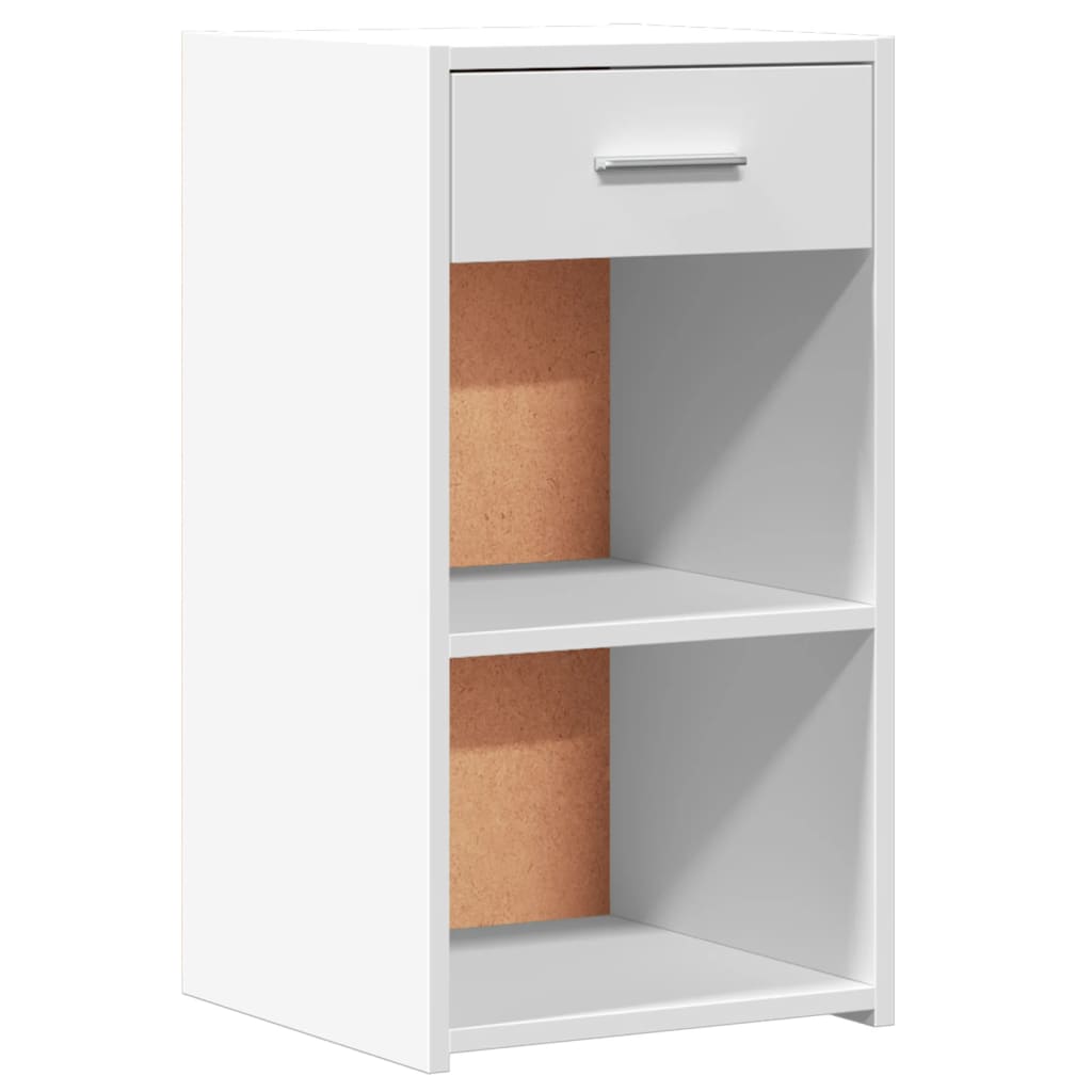 Tables de chevet 2 pcs blanc 35x34x65 cm bois d'ingénierie - XIOS