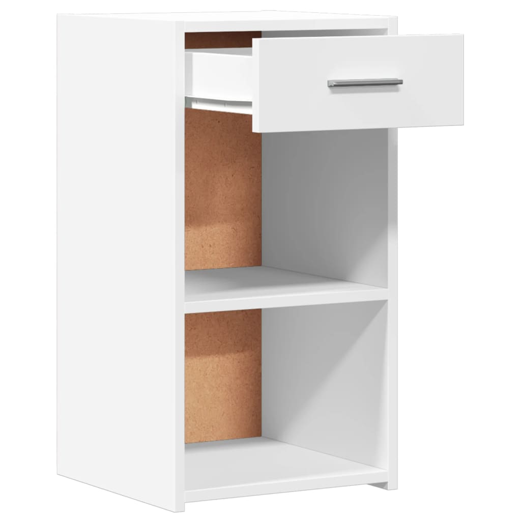 Tables de chevet 2 pcs blanc 35x34x65 cm bois d'ingénierie - XIOS