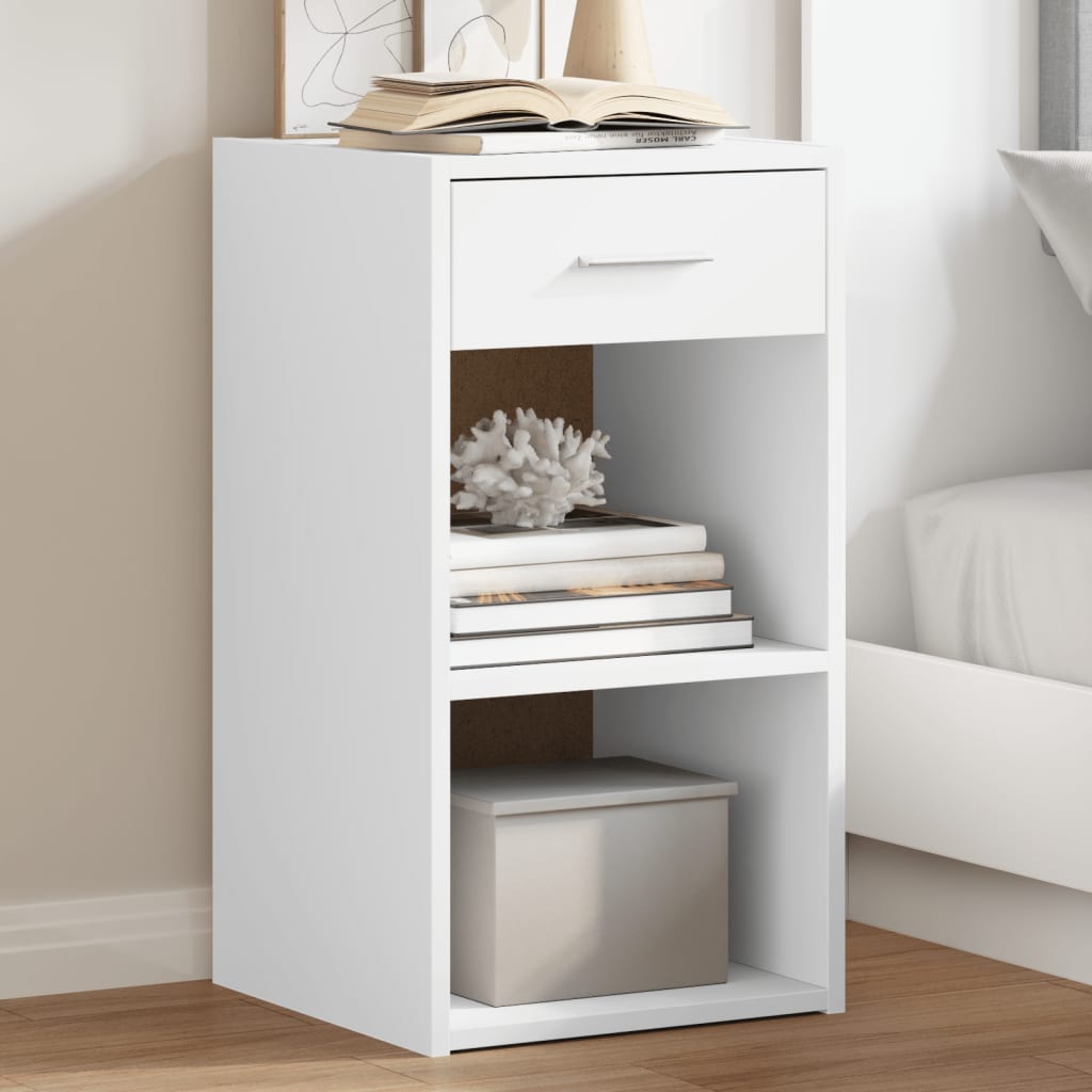 Tables de chevet 2 pcs blanc 35x34x65 cm bois d'ingénierie - XIOS