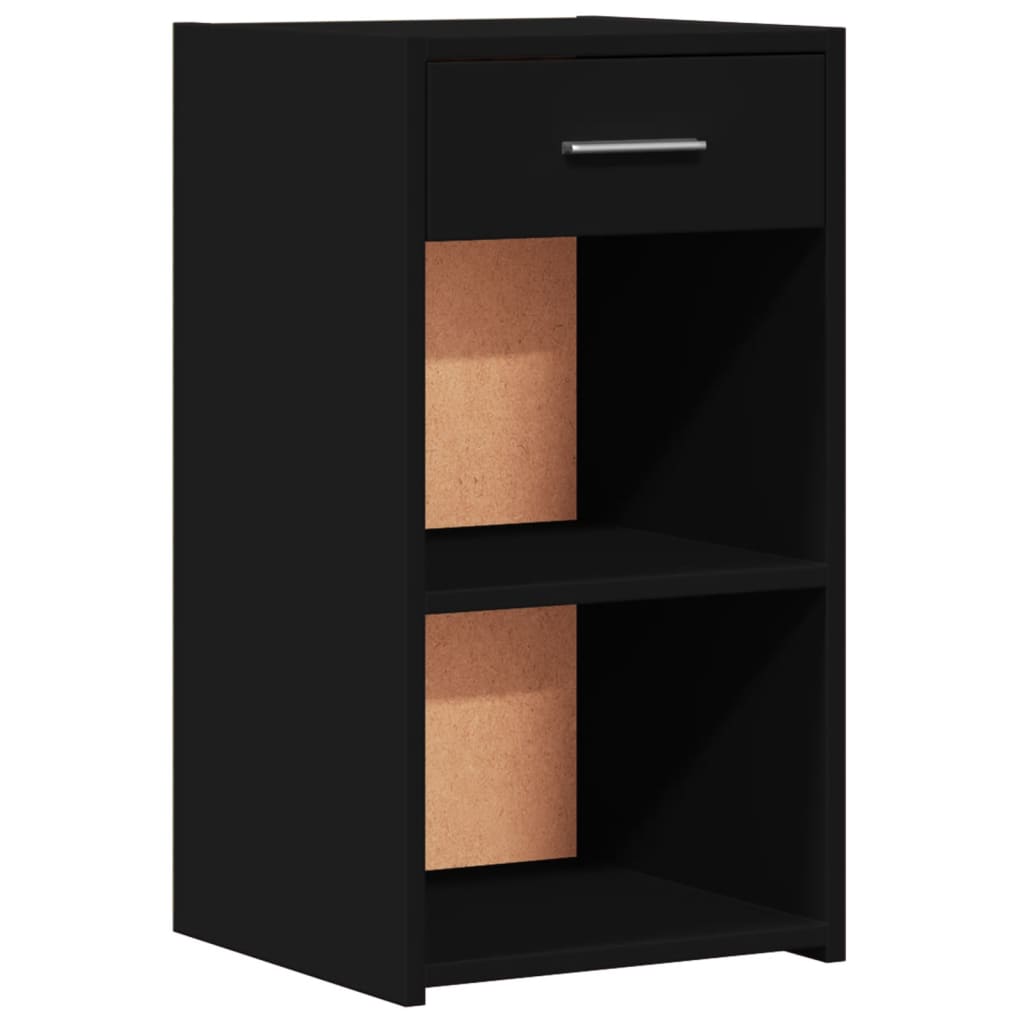 Tables de chevet 2 pcs noir 35x34x65 cm bois d’ingénierie - XIOS