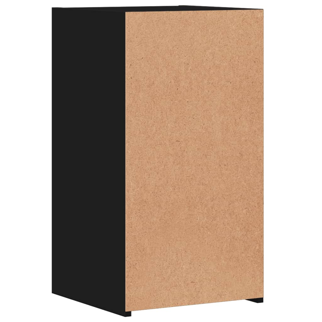 Tables de chevet 2 pcs noir 35x34x65 cm bois d’ingénierie - XIOS