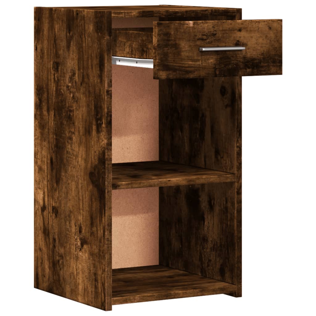 Tables de chevet 2 pcs chêne fumé 35x34x65 cm bois ingénierie - XIOS