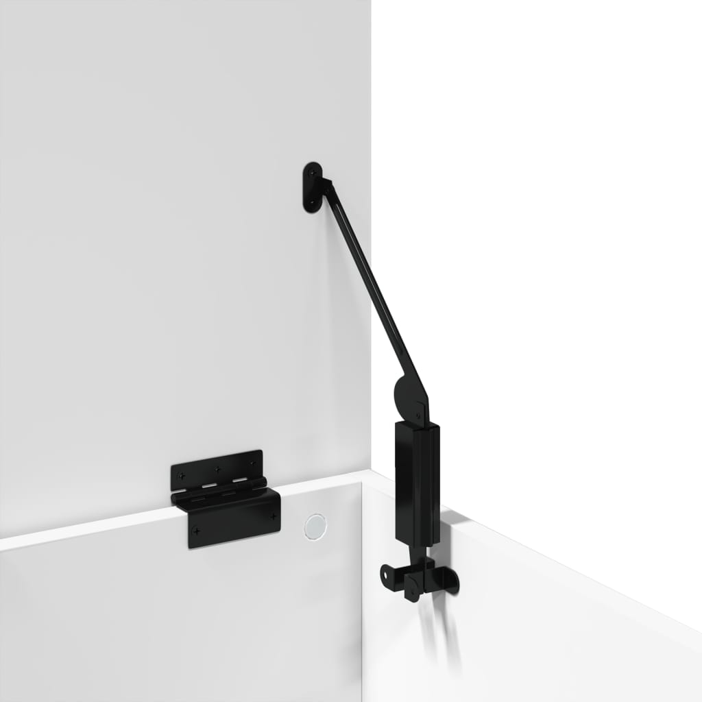 Boîte de rangement blanc 40x42x46 cm bois d'ingénierie - XIOS