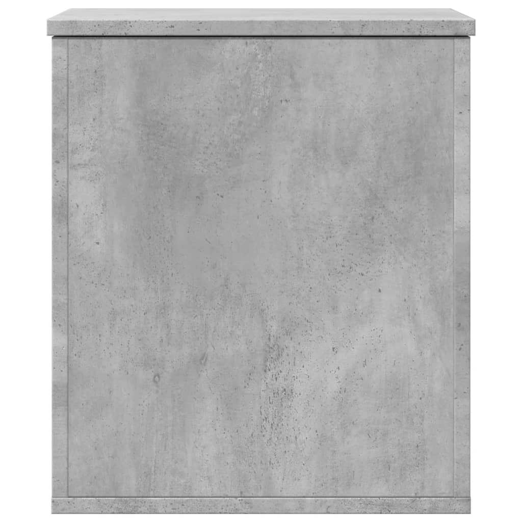 Boîte de rangement gris béton 40x42x46 cm bois d'ingénierie - XIOS