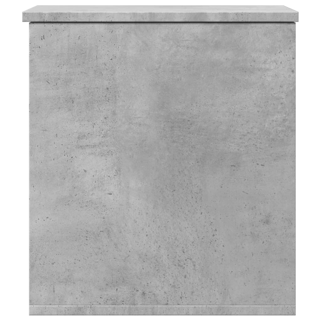 Boîte de rangement gris béton 40x42x46 cm bois d'ingénierie - XIOS