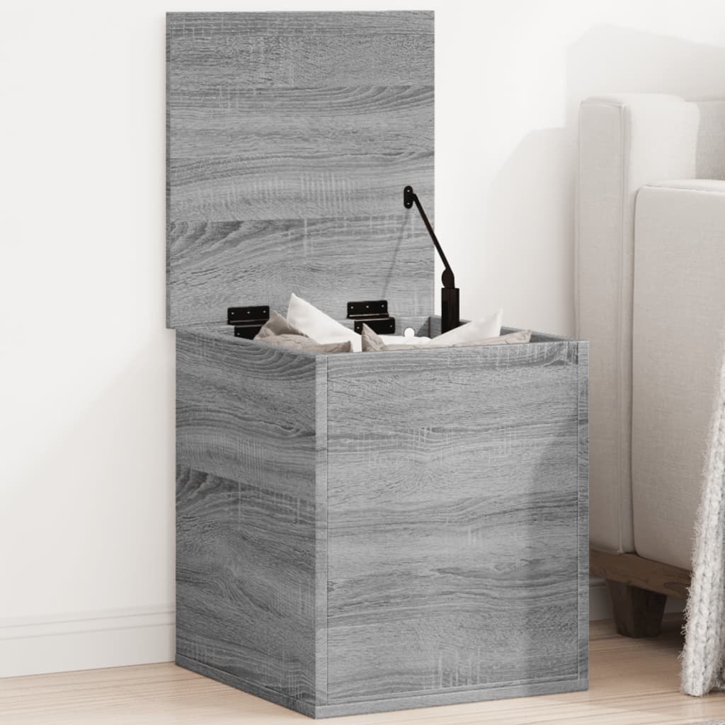 Boîte de rangement sonoma gris 40x42x46 cm bois d'ingénierie Coffres de rangement vidaXL