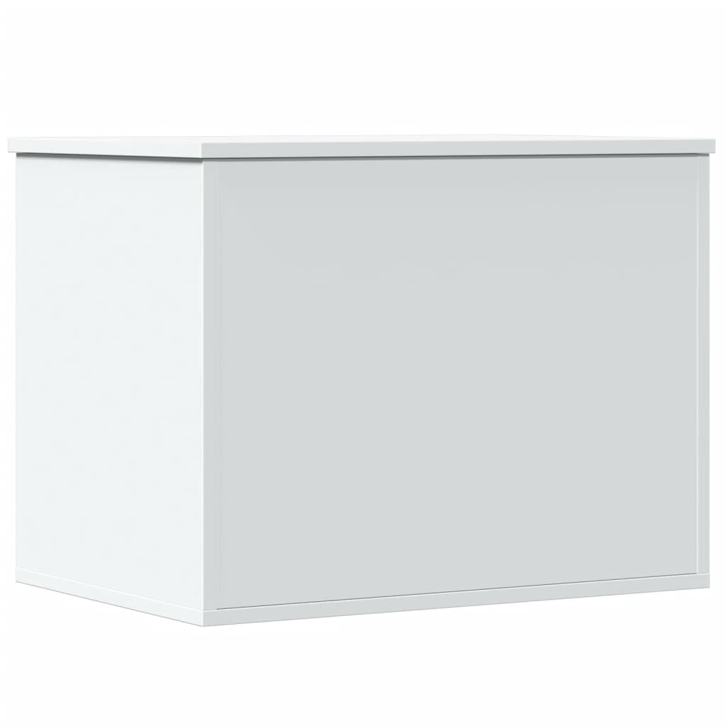 Boîte de rangement blanc 60x42x46 cm bois d'ingénierie - XIOS