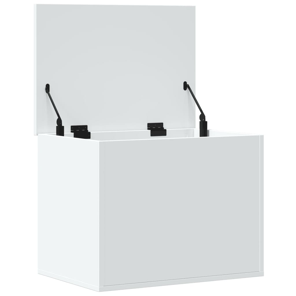 Boîte de rangement blanc 60x42x46 cm bois d'ingénierie - XIOS