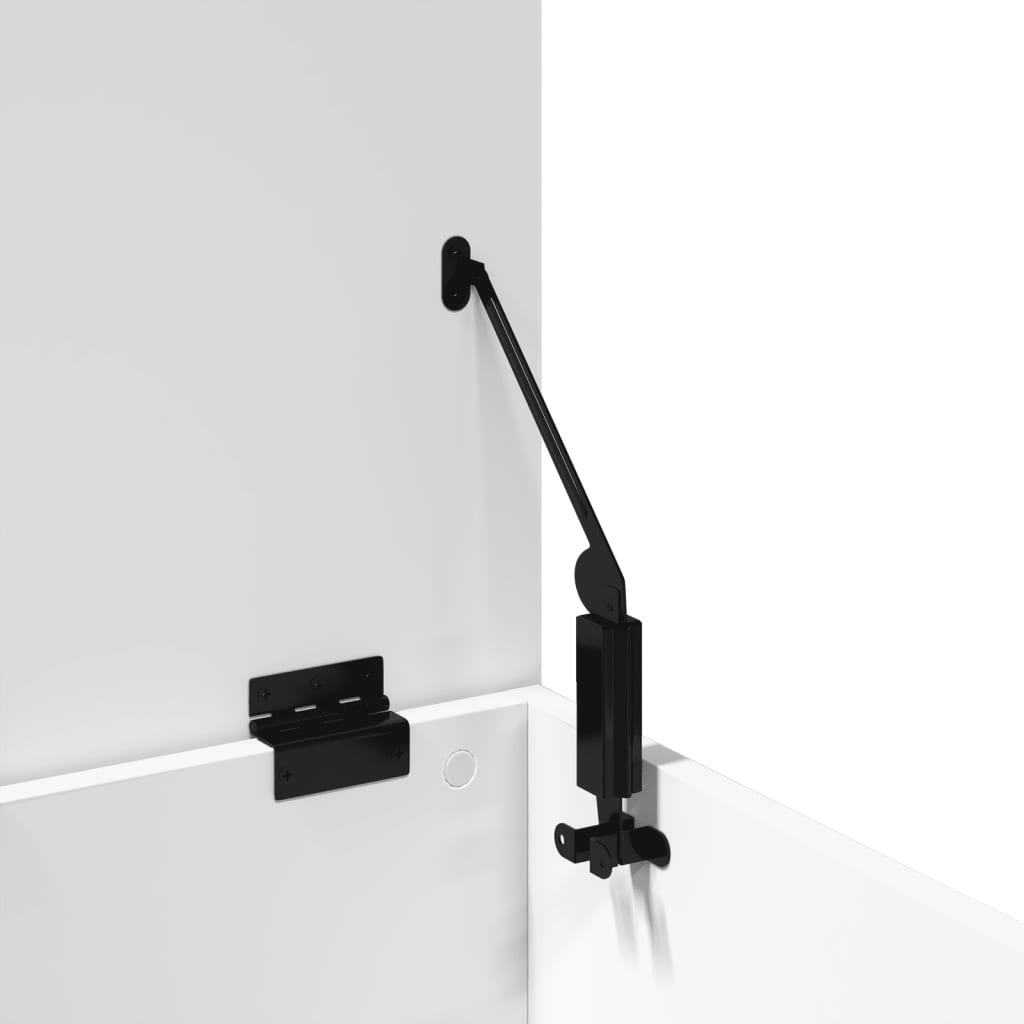 Boîte de rangement blanc 60x42x46 cm bois d'ingénierie - XIOS