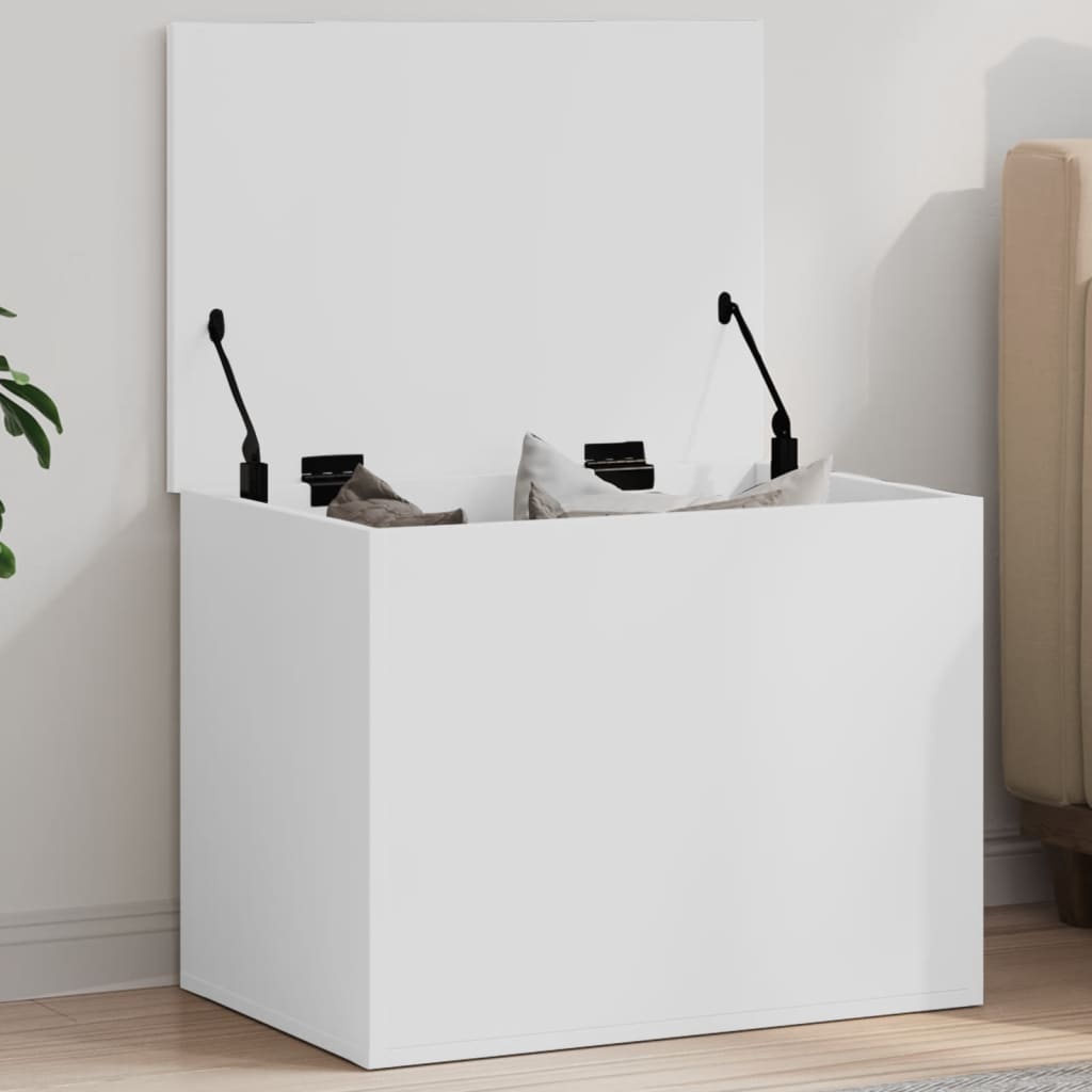 Boîte de rangement blanc 60x42x46 cm bois d'ingénierie - XIOS