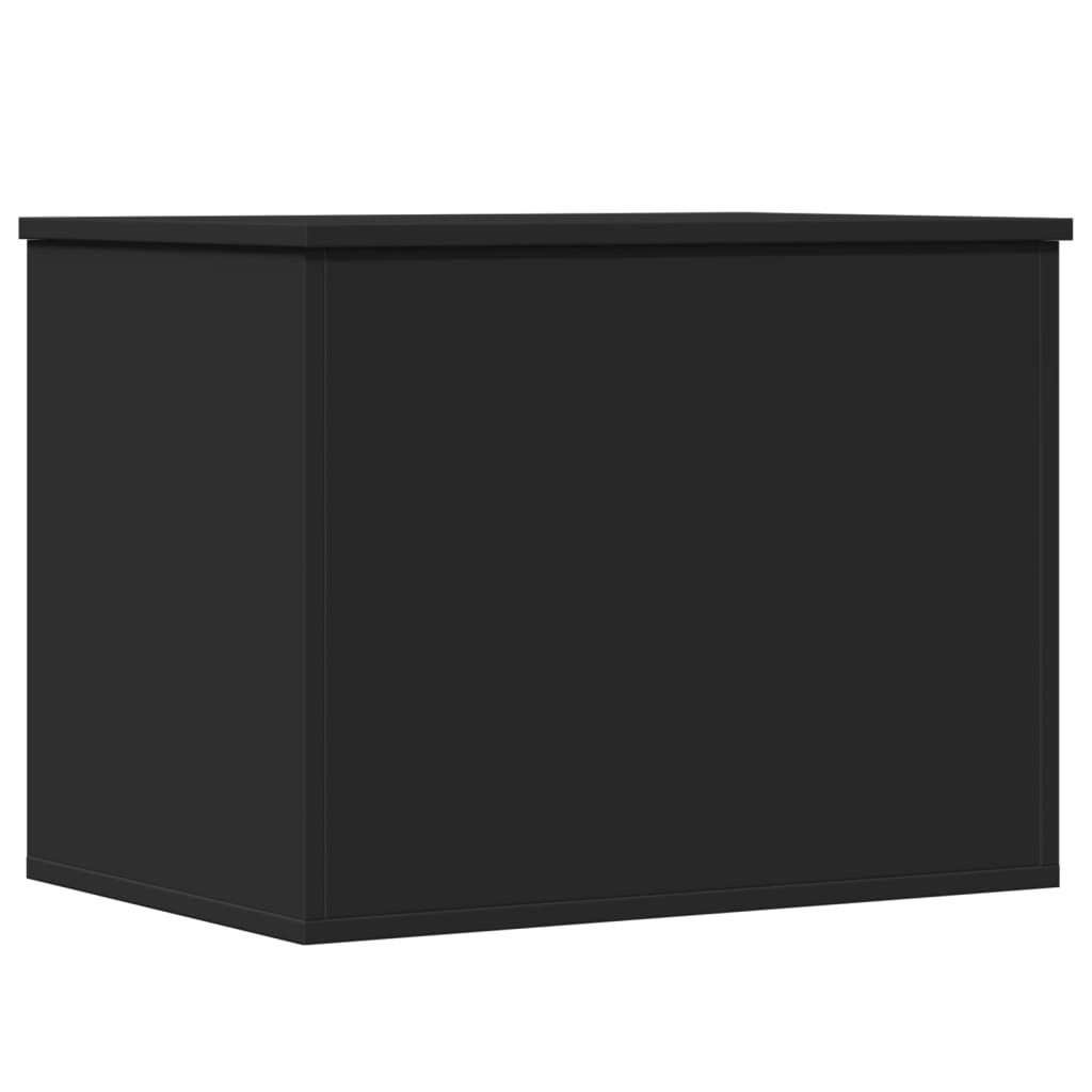 Boîte de rangement noir 60x42x46 cm bois d'ingénierie - XIOS