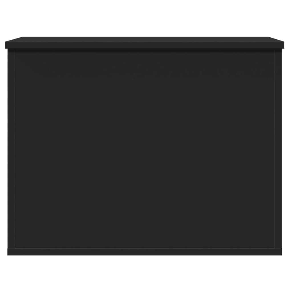 Boîte de rangement noir 60x42x46 cm bois d'ingénierie - XIOS