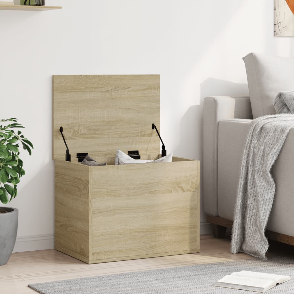 Boîte de rangement chêne sonoma 60x42x46 cm bois d'ingénierie - XIOS