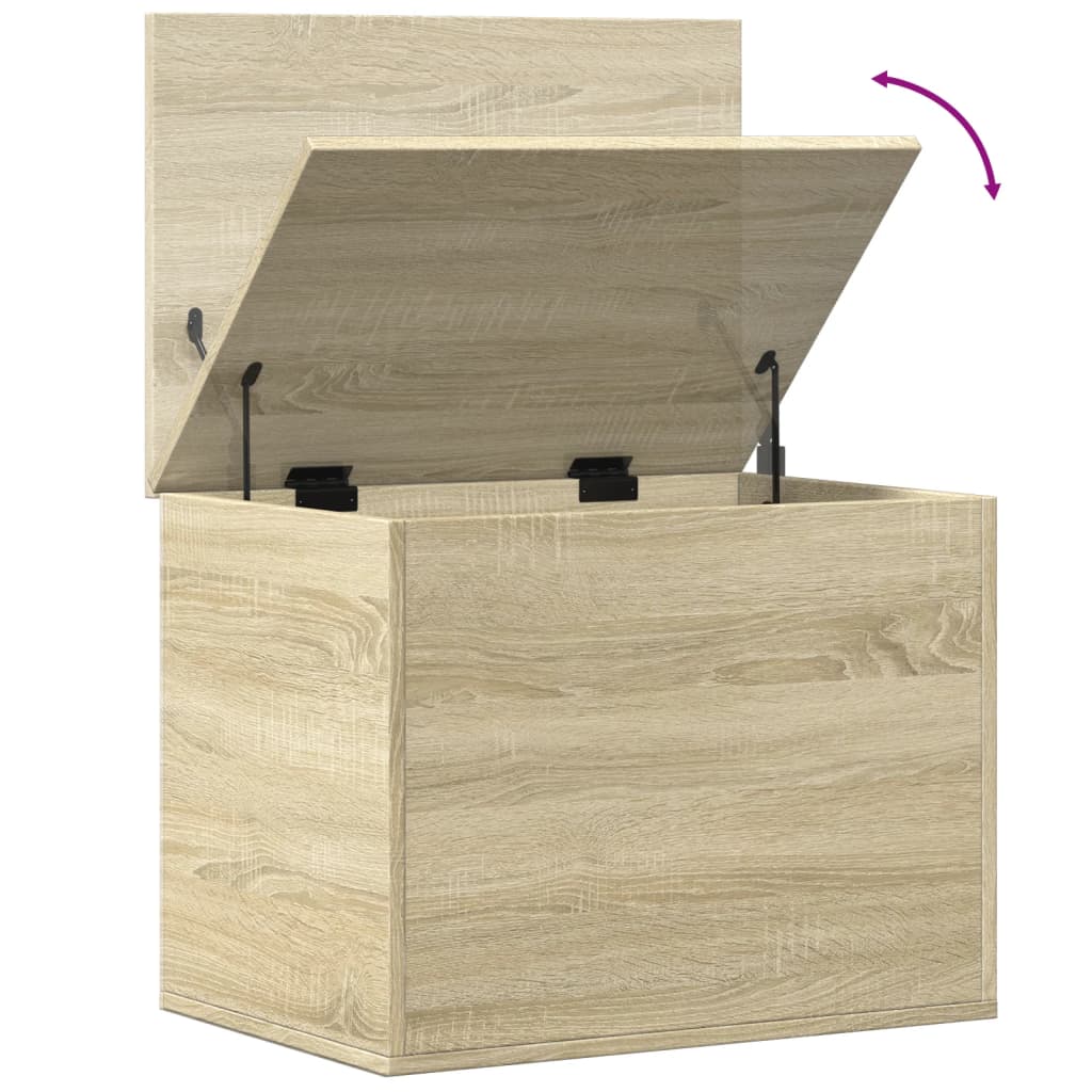 Boîte de rangement chêne sonoma 60x42x46 cm bois d'ingénierie - XIOS