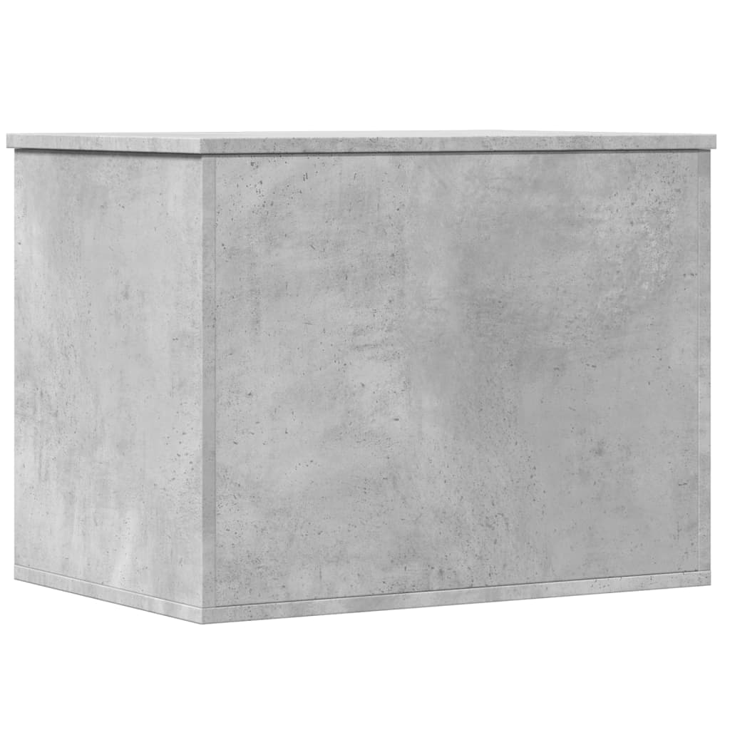 Boîte de rangement gris béton 60x42x46 cm bois d'ingénierie - XIOS
