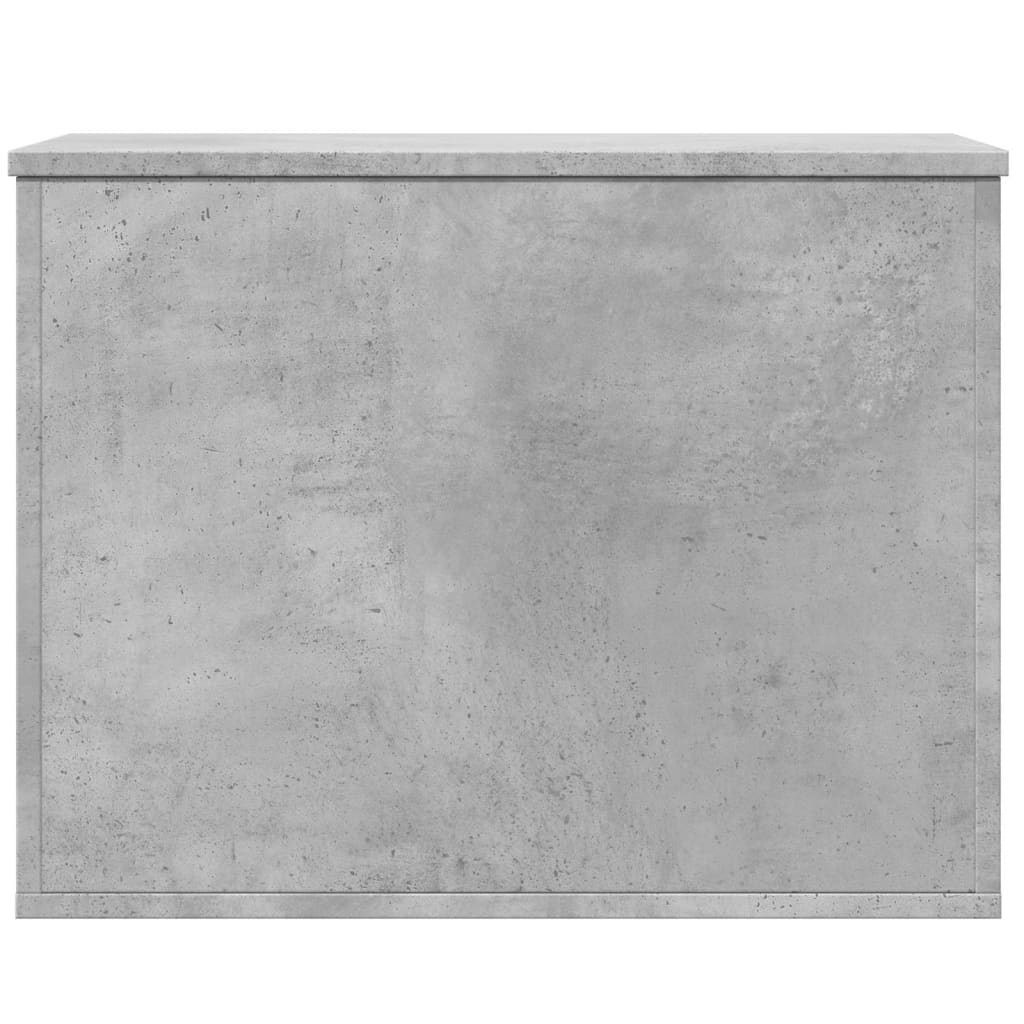 Boîte de rangement gris béton 60x42x46 cm bois d'ingénierie - XIOS