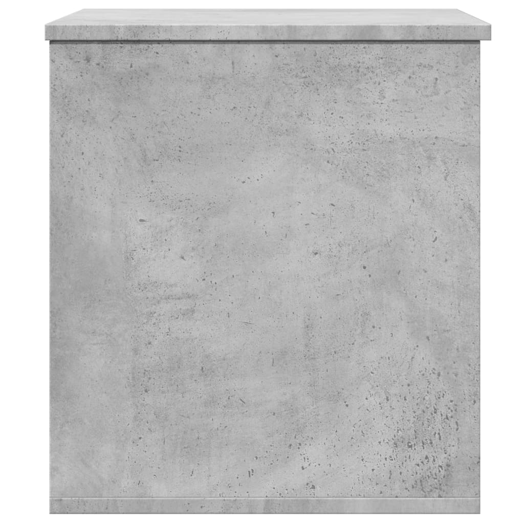 Boîte de rangement gris béton 60x42x46 cm bois d'ingénierie - XIOS
