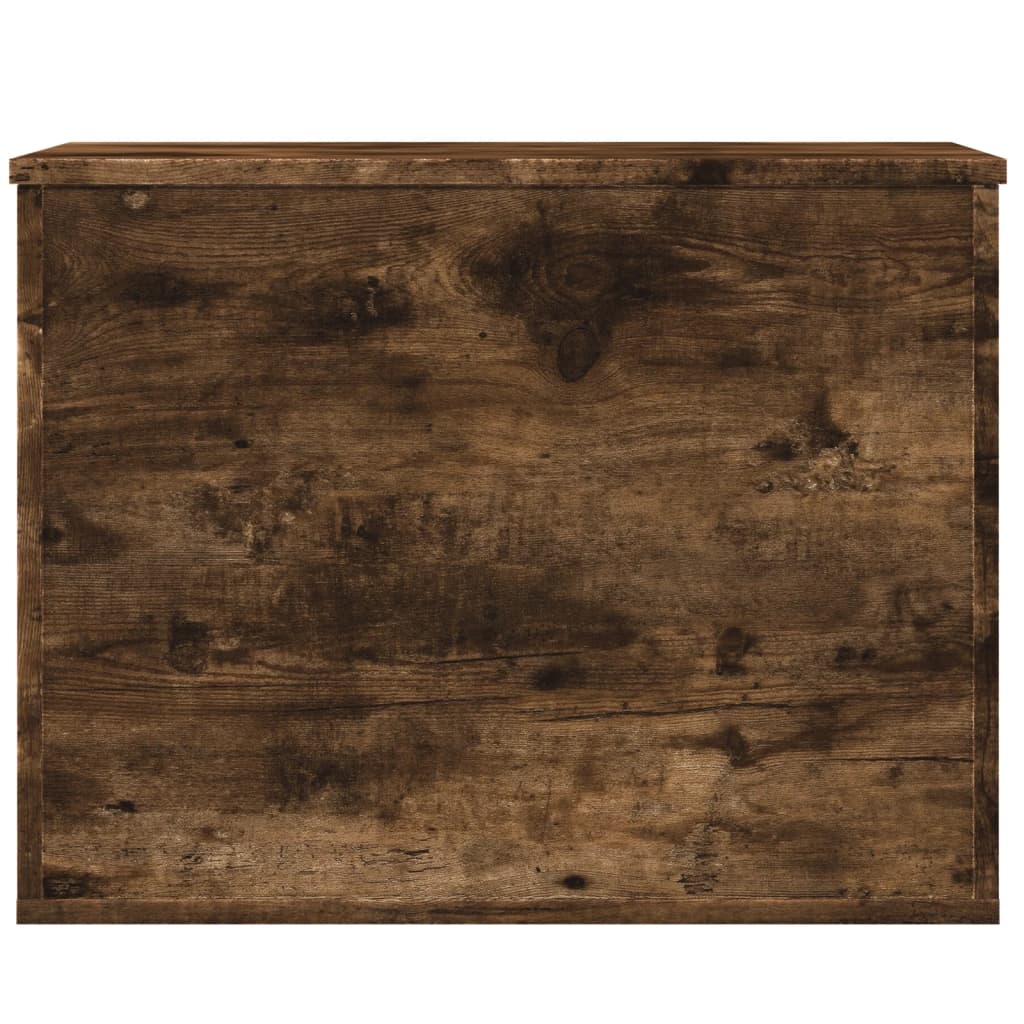 Boîte de rangement chêne fumé 60x42x46 cm bois d'ingénierie - XIOS
