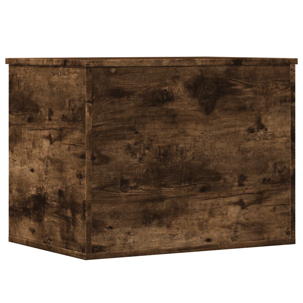 Boîte de rangement chêne fumé 60x42x46 cm bois d'ingénierie - XIOS