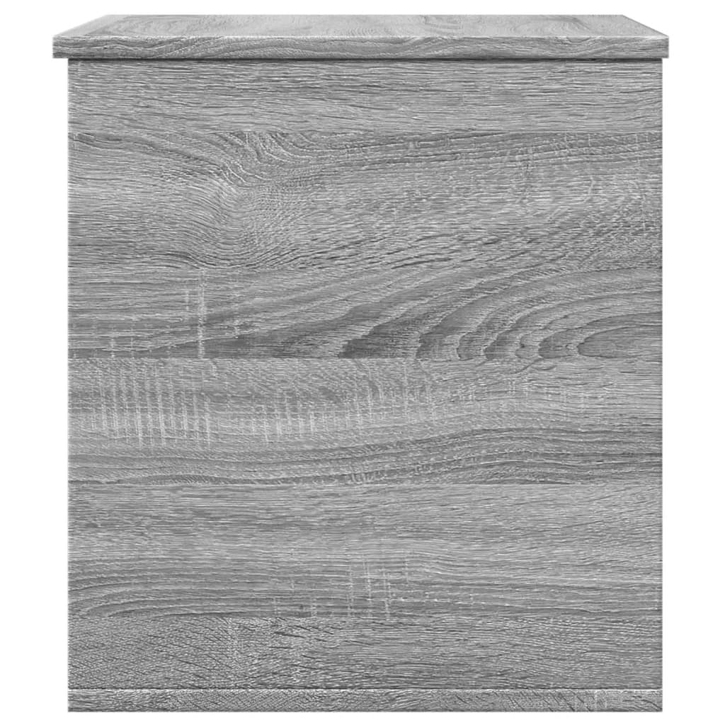 Boîte de rangement sonoma gris 60x42x46 cm bois d'ingénierie