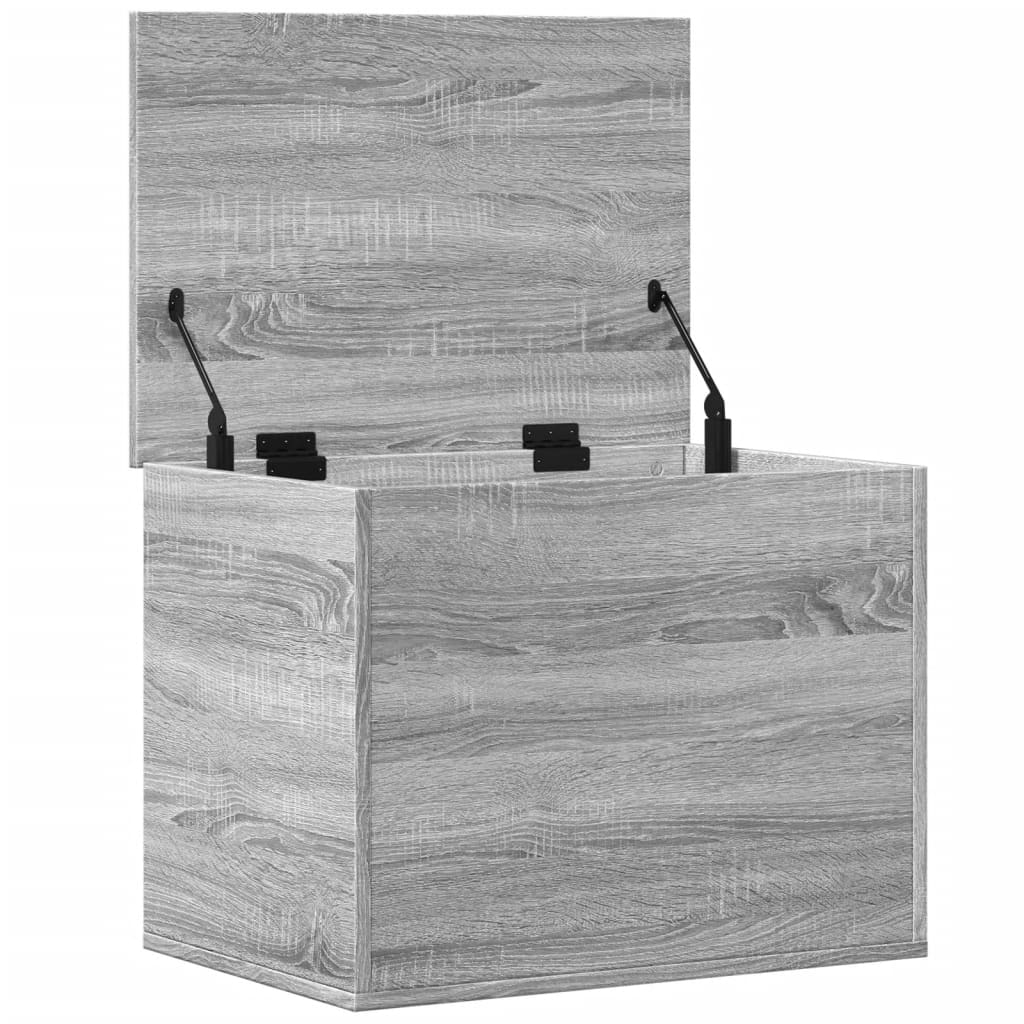 Boîte de rangement sonoma gris 60x42x46 cm bois d'ingénierie