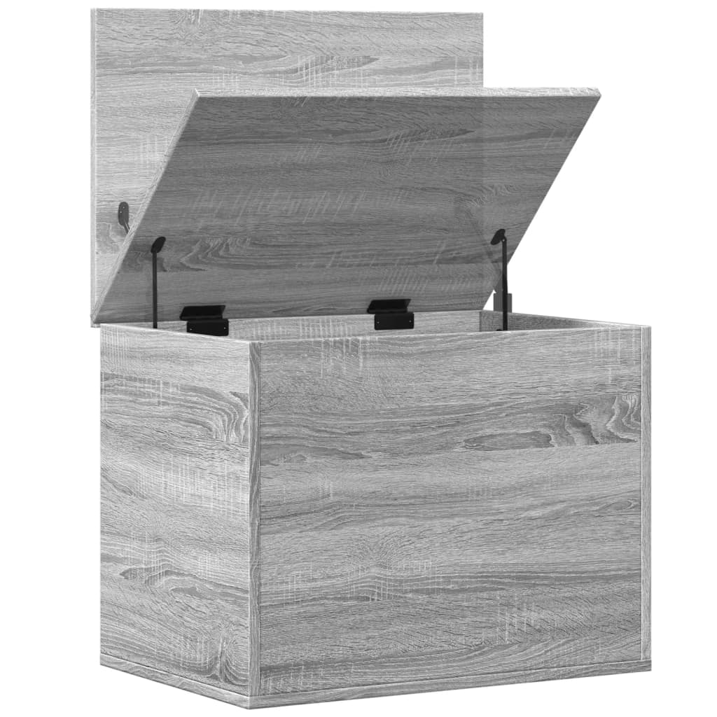 Boîte de rangement sonoma gris 60x42x46 cm bois d'ingénierie