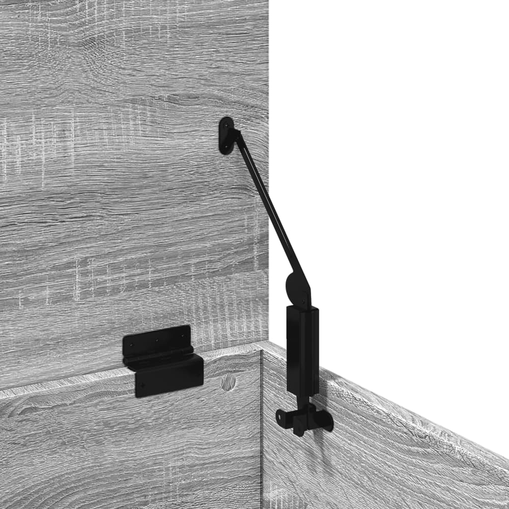 Boîte de rangement sonoma gris 60x42x46 cm bois d'ingénierie
