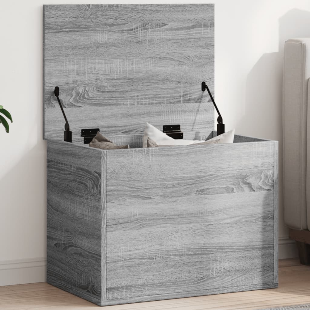 Boîte de rangement sonoma gris 60x42x46 cm bois d'ingénierie - XIOS