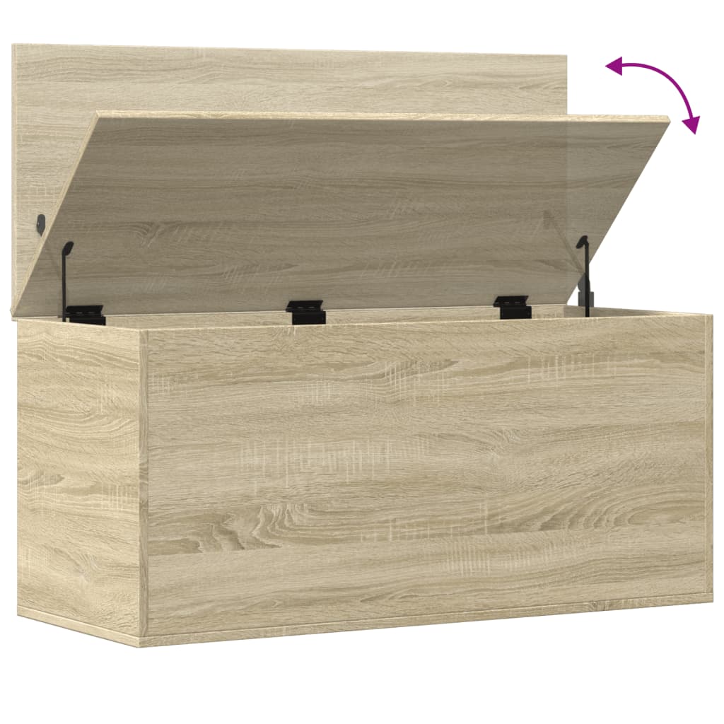 Boîte de rangement chêne sonoma 100x42x46 cm bois d'ingénierie - XIOS