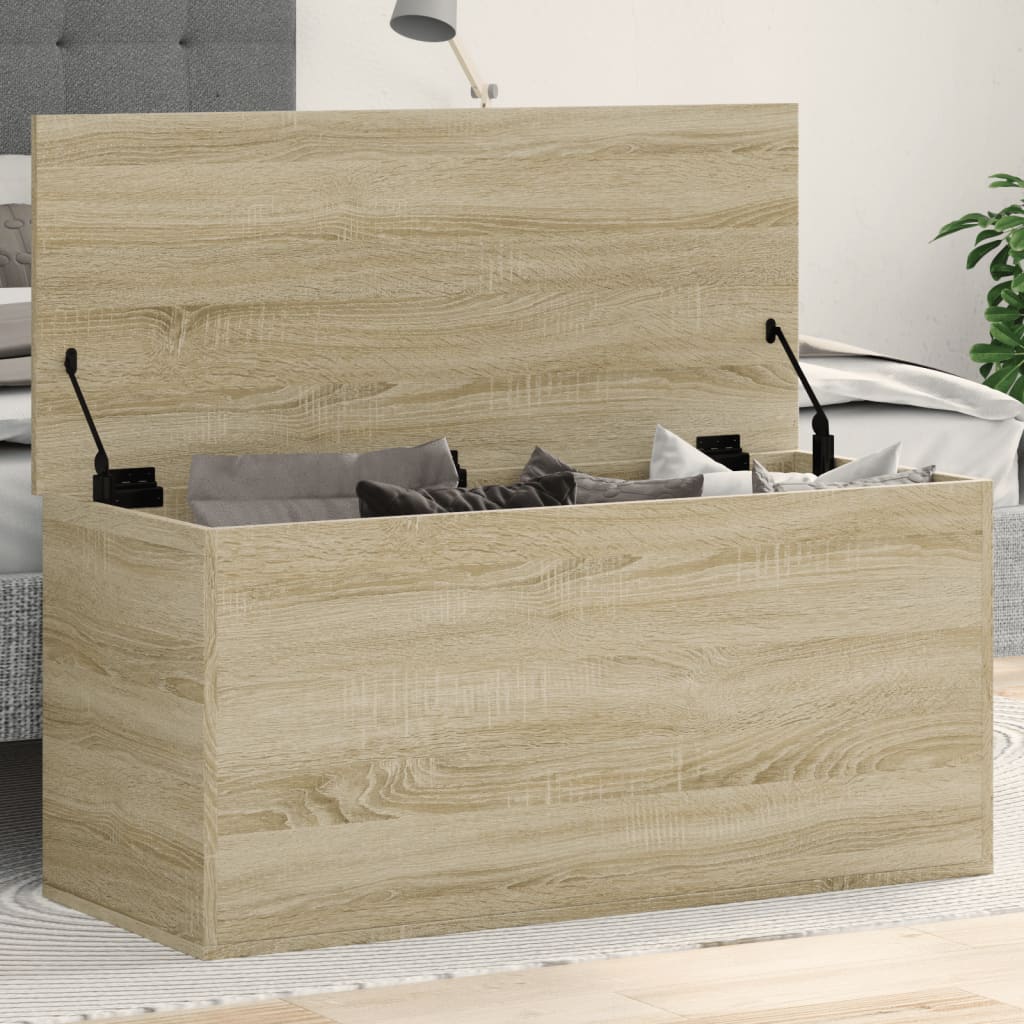 Boîte de rangement chêne sonoma 100x42x46 cm bois d'ingénierie - XIOS
