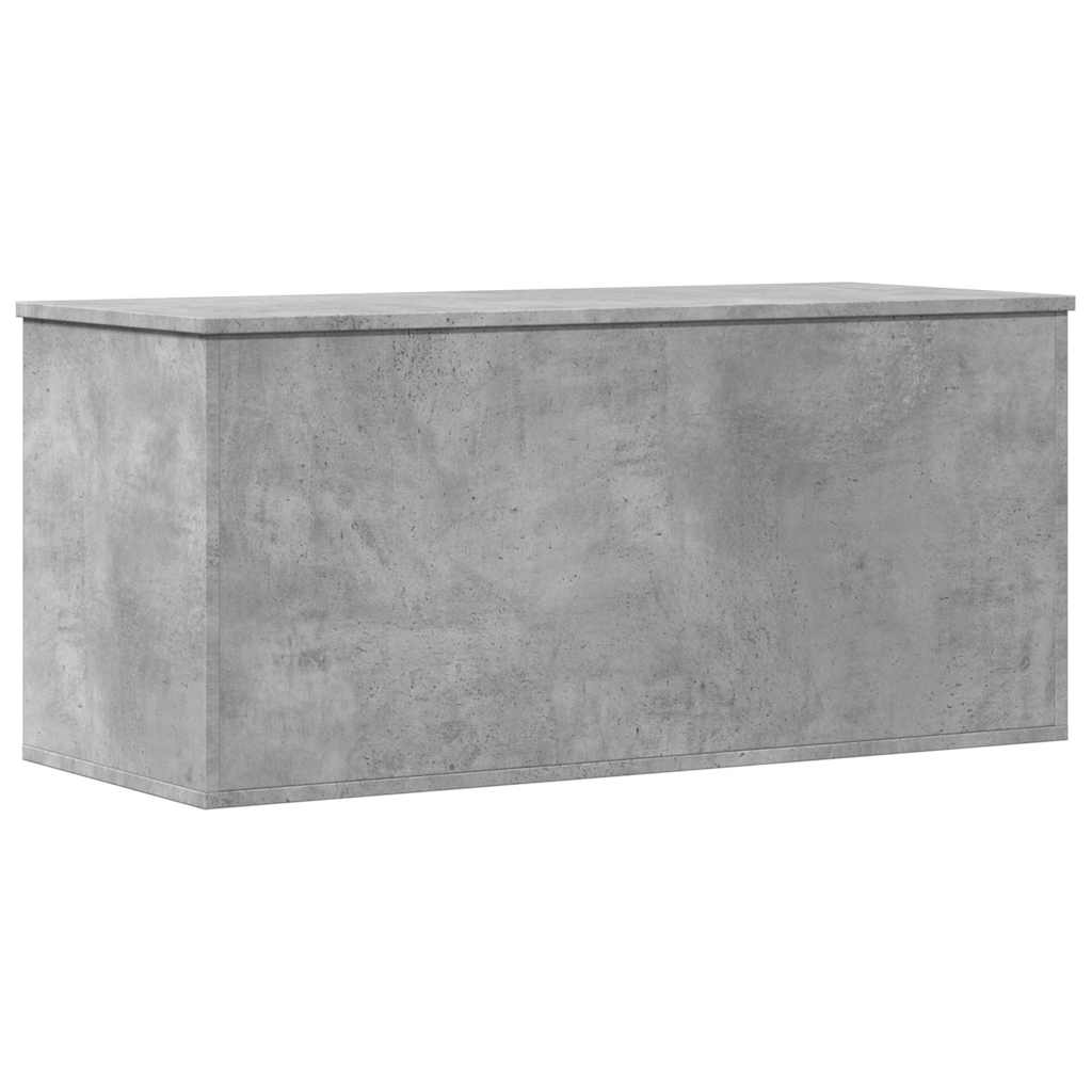 Boîte de rangement gris béton 100x42x46 cm bois d'ingénierie - XIOS
