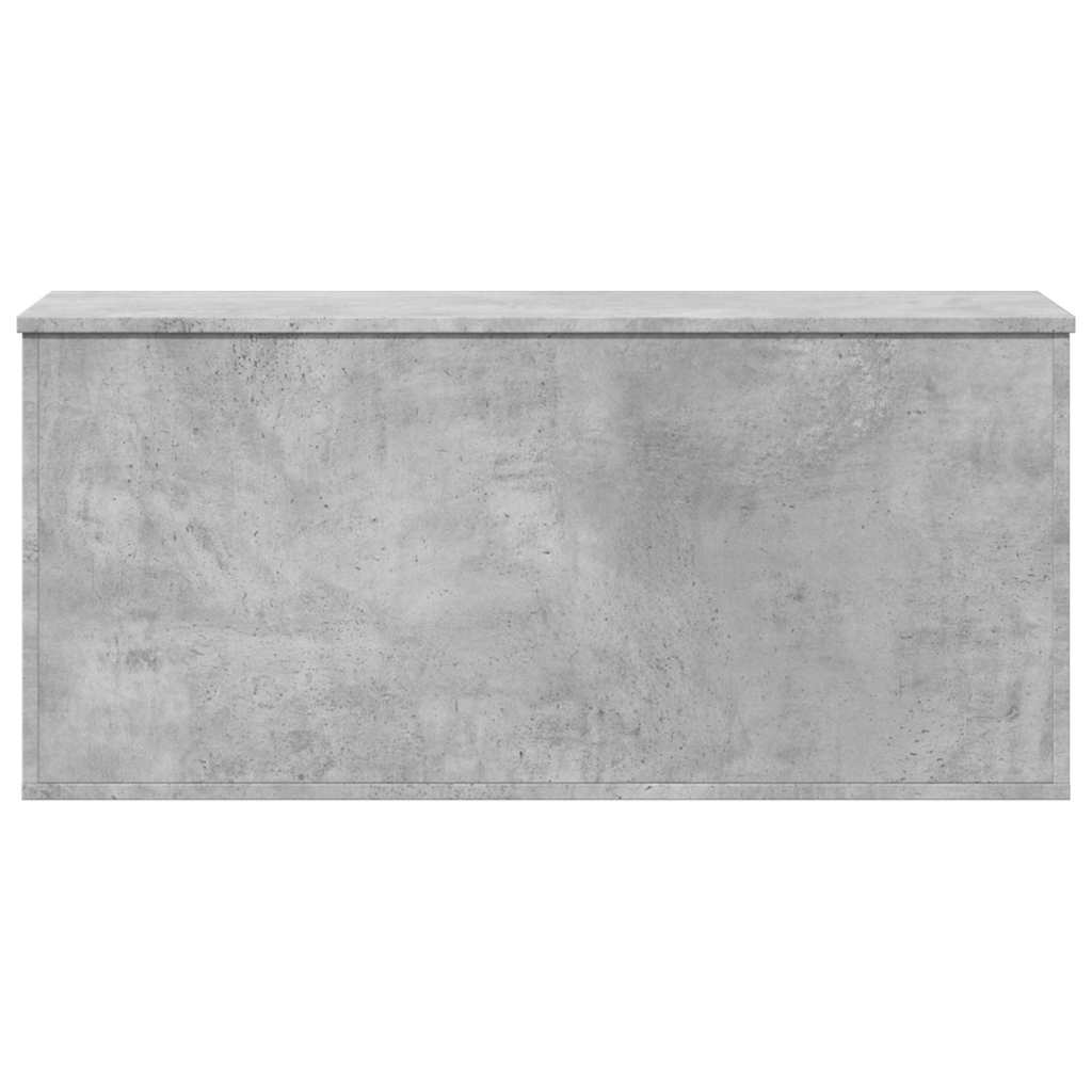 Boîte de rangement gris béton 100x42x46 cm bois d'ingénierie - XIOS