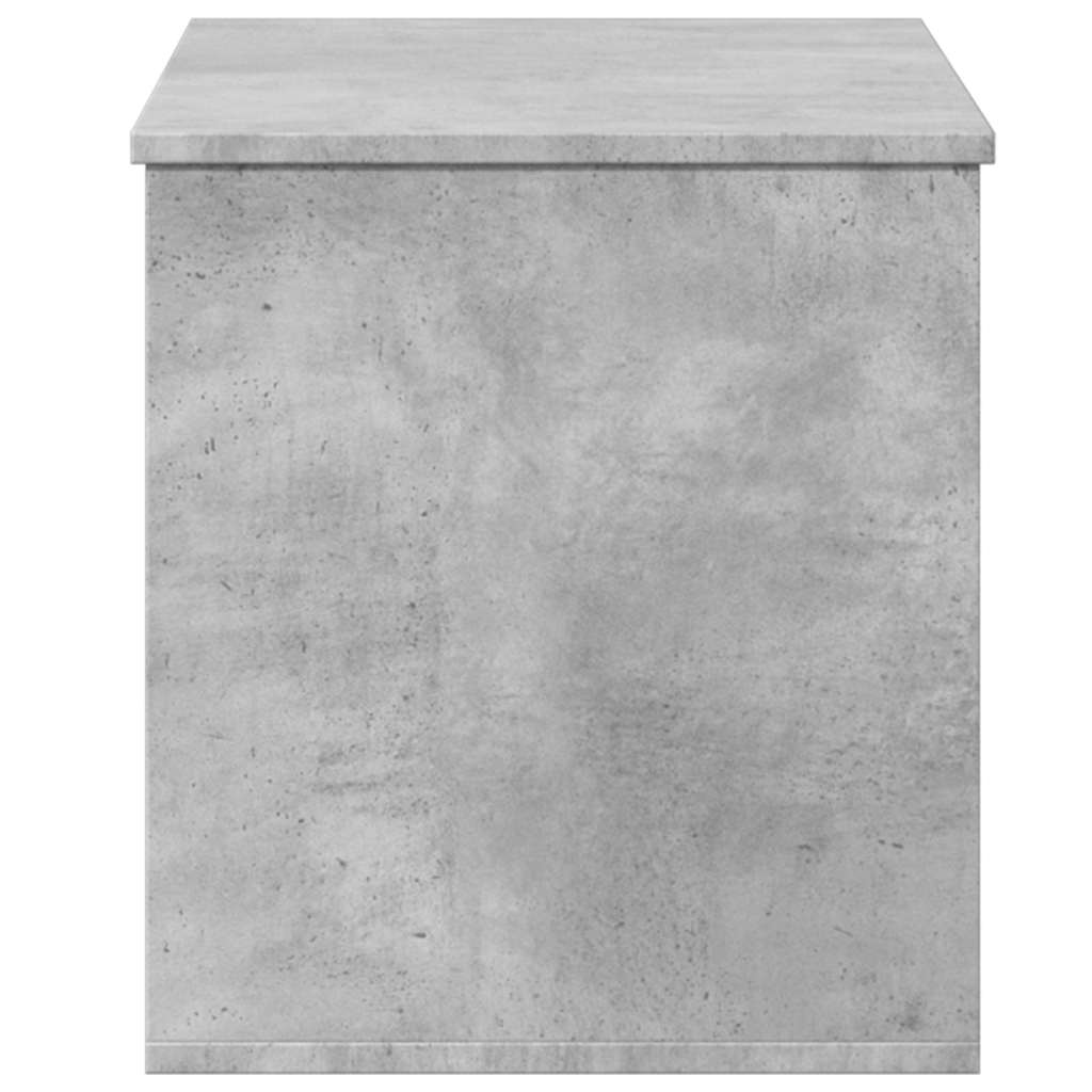 Boîte de rangement gris béton 100x42x46 cm bois d'ingénierie - XIOS