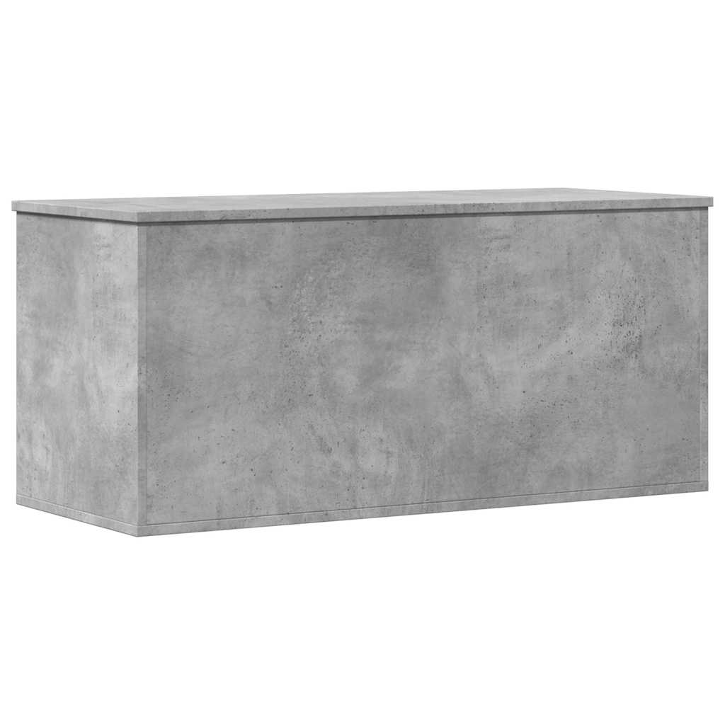 Boîte de rangement gris béton 100x42x46 cm bois d'ingénierie - XIOS