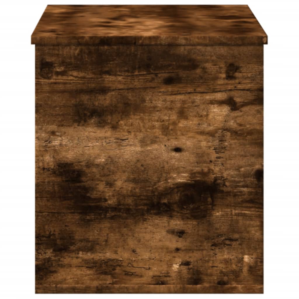 Boîte de rangement chêne fumé 100x42x46 cm bois d'ingénierie - XIOS