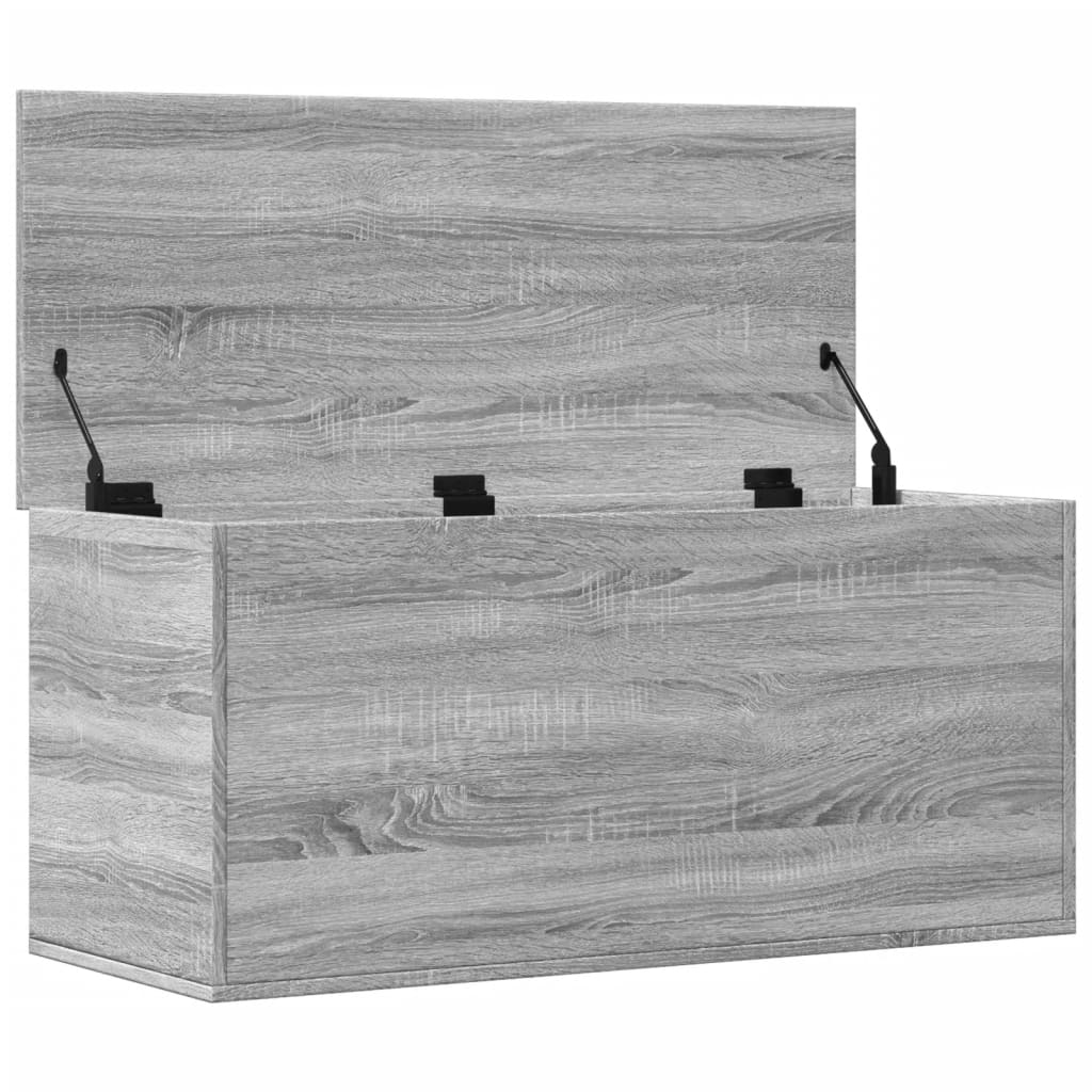 Boîte de rangement sonoma gris 100x42x46 cm bois d'ingénierie - XIOS