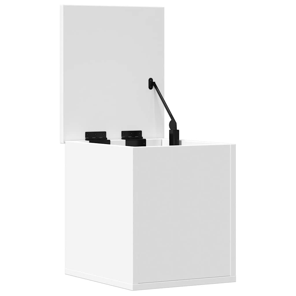 Boîte de rangement blanc 30x35x35 cm bois d'ingénierie - XIOS