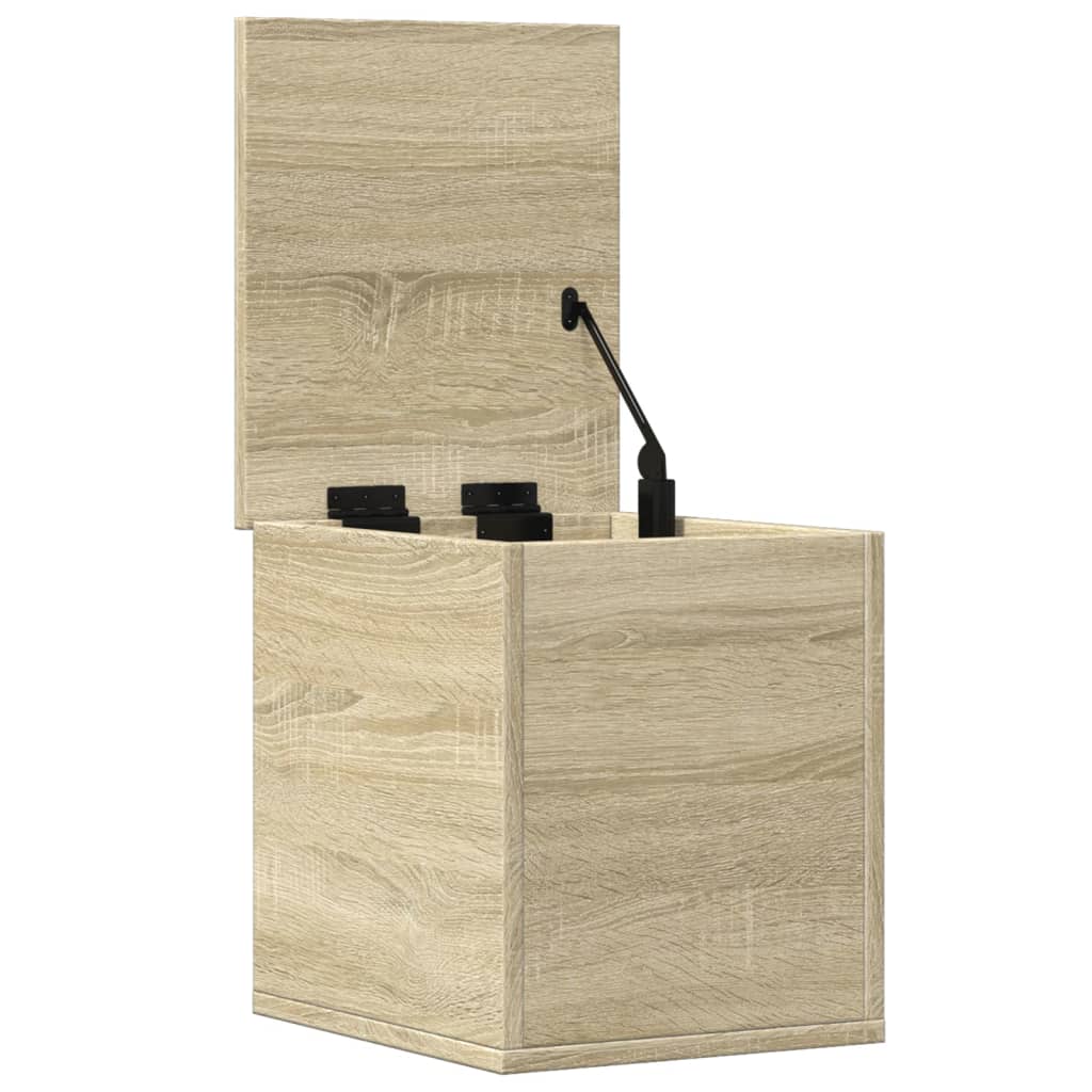 Boîte de rangement chêne sonoma 30x35x35 cm bois d'ingénierie - XIOS