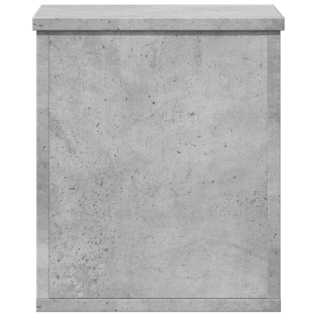 Boîte de rangement gris béton 30x35x35 cm bois d'ingénierie - XIOS