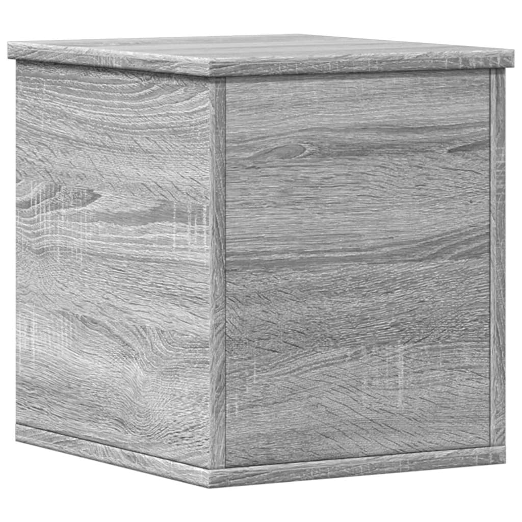 Boîte de rangement sonoma gris 30x35x35 cm bois d'ingénierie - XIOS