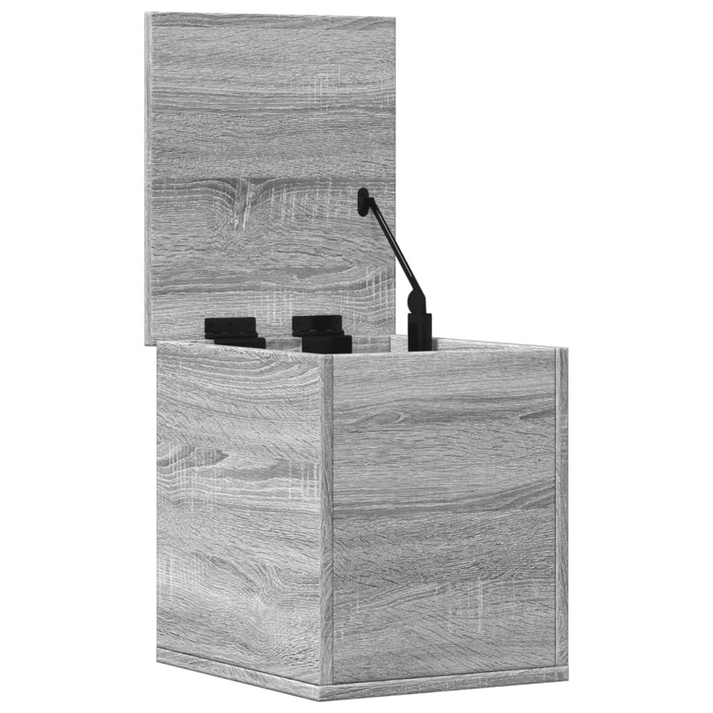 Boîte de rangement sonoma gris 30x35x35 cm bois d'ingénierie - XIOS