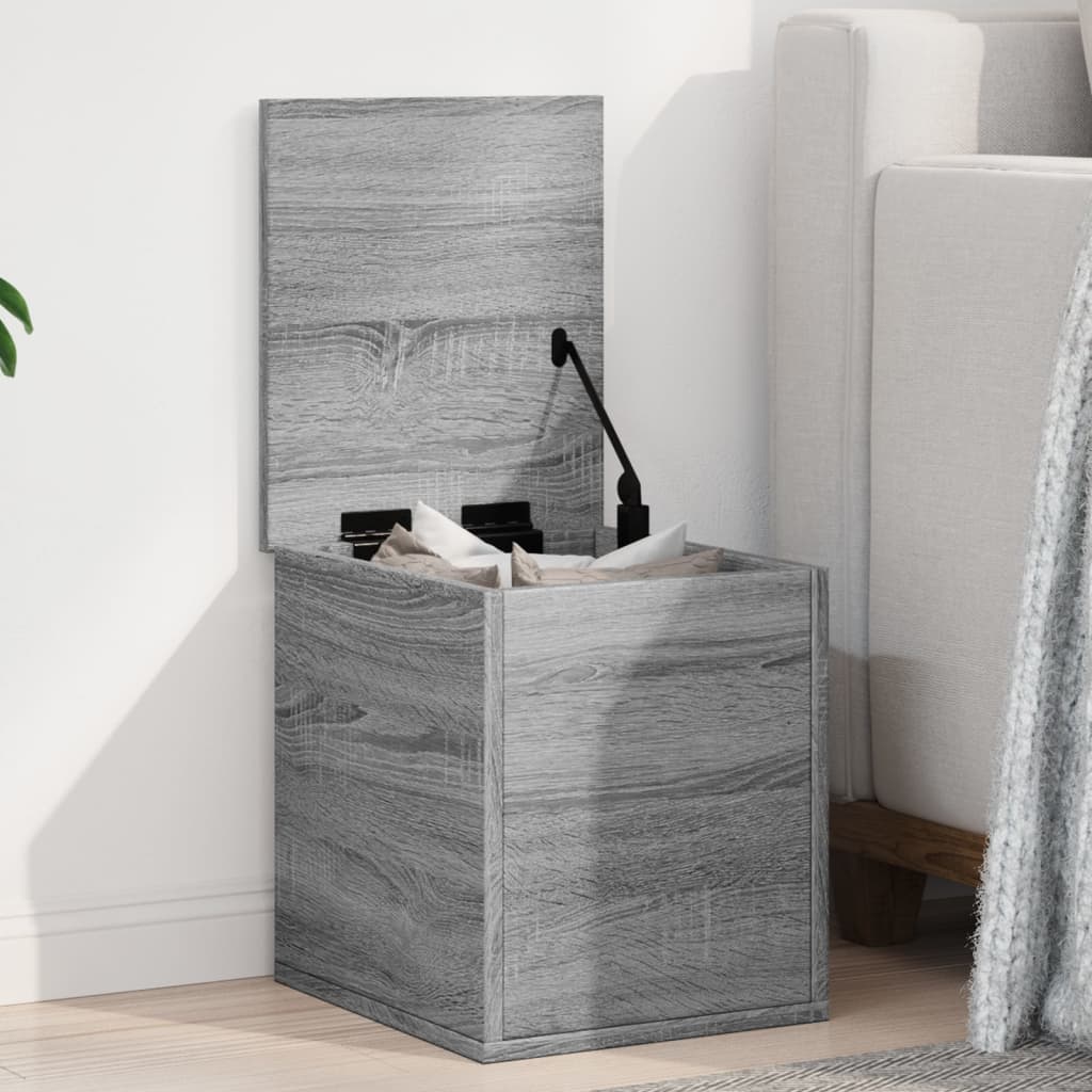 Boîte de rangement sonoma gris 30x35x35 cm bois d'ingénierie Coffres de rangement vidaXL
