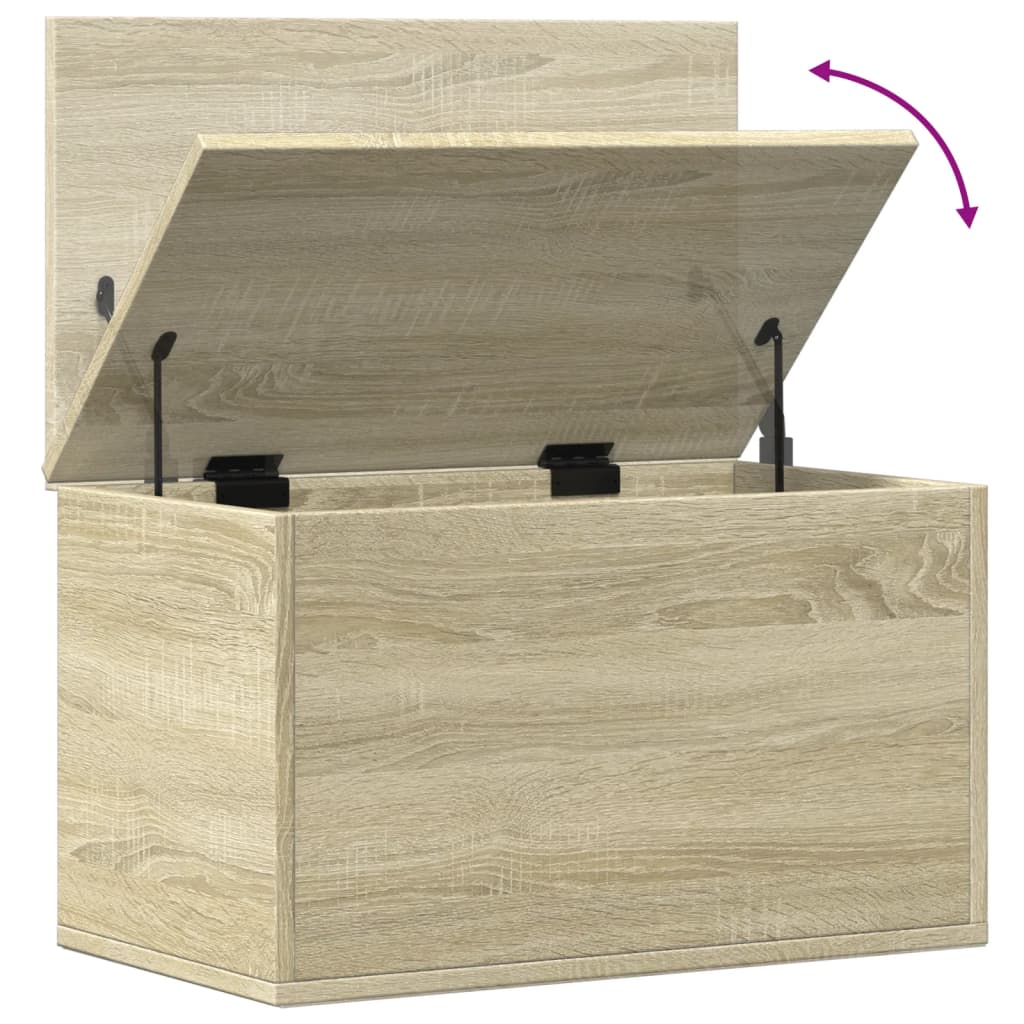 Boîte de rangement chêne sonoma 60x35x35 cm bois d'ingénierie - XIOS