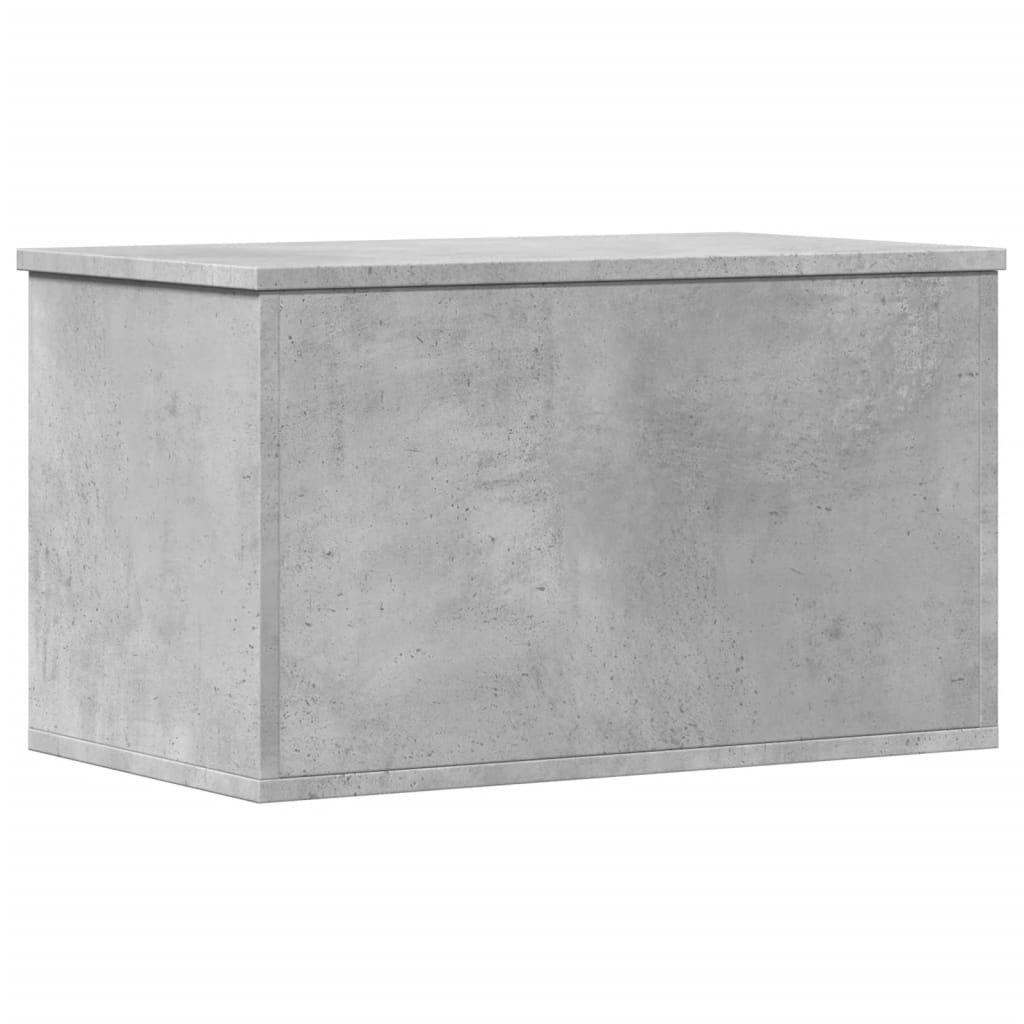 Boîte de rangement gris béton 60x35x35 cm bois d'ingénierie - XIOS